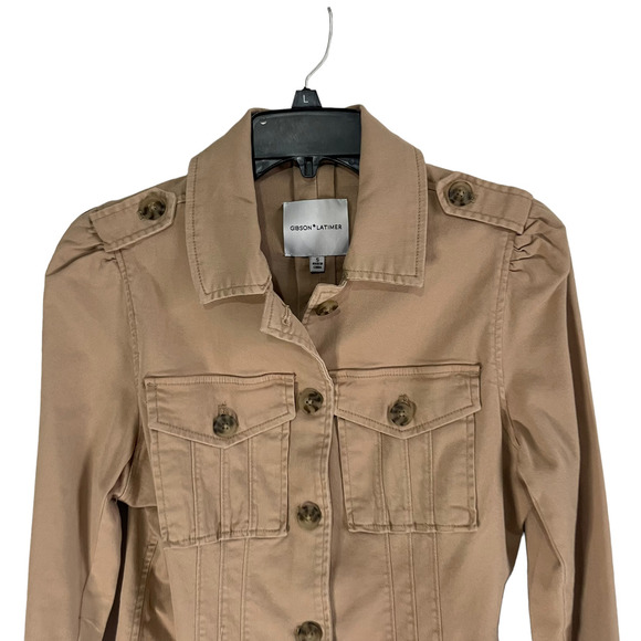 Gibson Size Small Latimer Button Up Tan Jacket - Picture 3 of 8